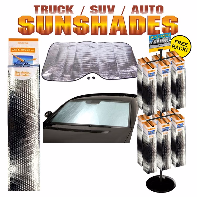 Truck/SUV Sunshades - Reflective 26" x 54"