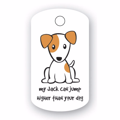 USA Made Thermal Laminated Loyalty Card Keytag (1.125x2") Dog Tag