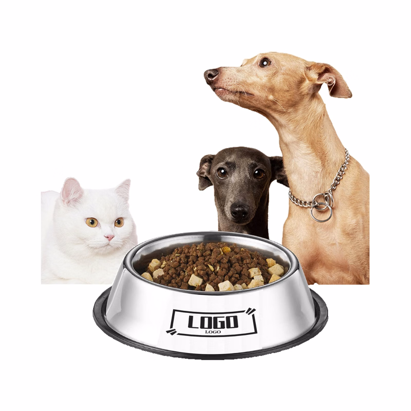 High Quality Steel Pet Feeding Tray with Silicone Mat