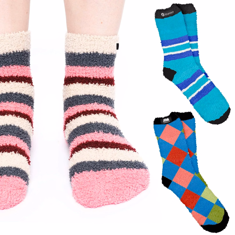 Cozy Jacquard Fluffy Adult Knit Socks