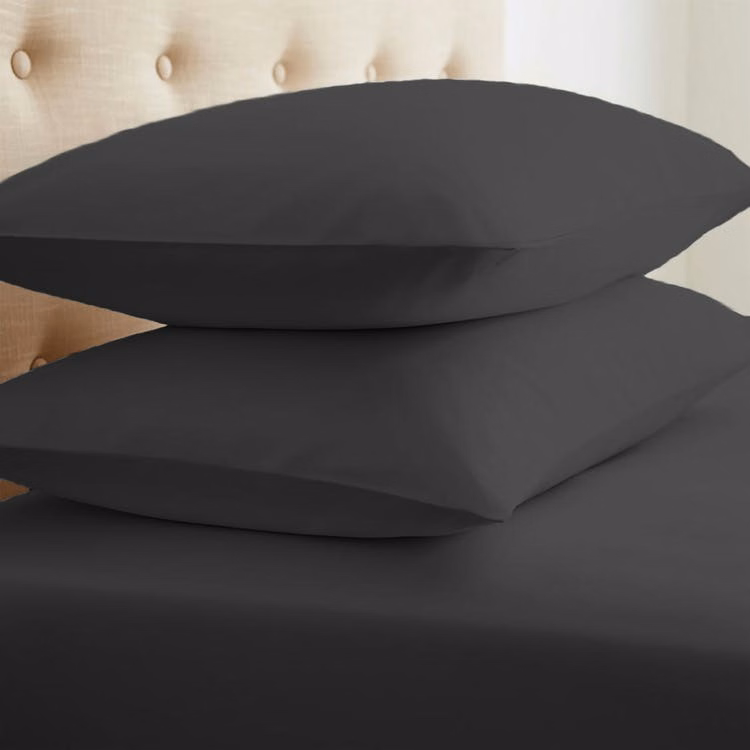 Microfiber Pillowcase Sets - Black Standard 2 Pack