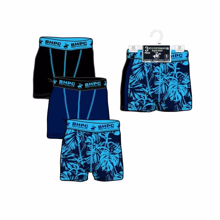 Boys Boxer Briefs - Size 4-18 Assorted Colors 3pk