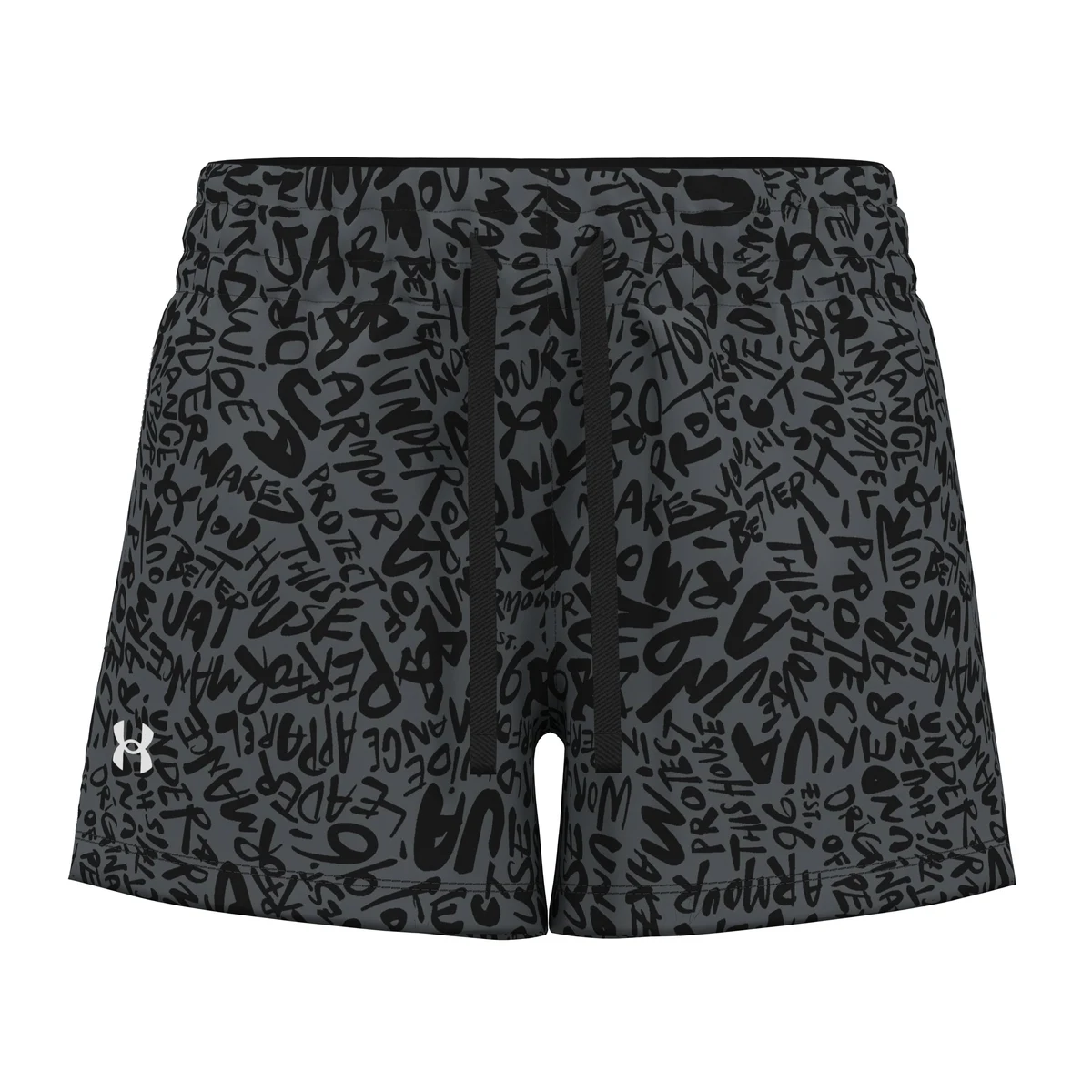 Girls' UA Rival Fleece Printed Shorts 1
