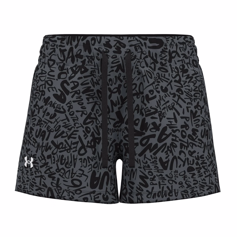 Girls' UA Rival Fleece Printed Shorts 