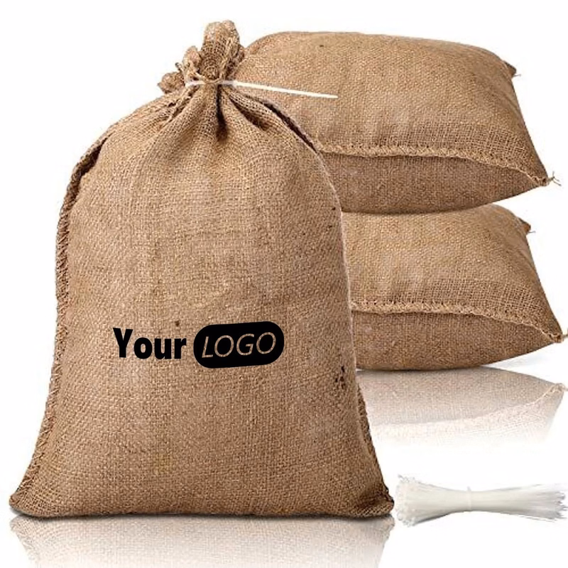Burlap Bags with Tie - 14 x 26"