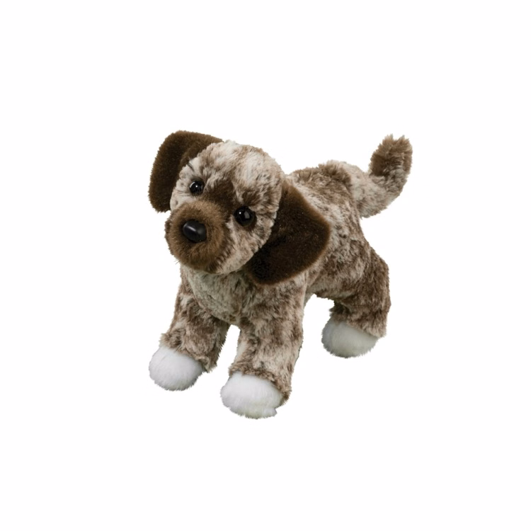 Spud Brown & White Mutt Stuffed Animal