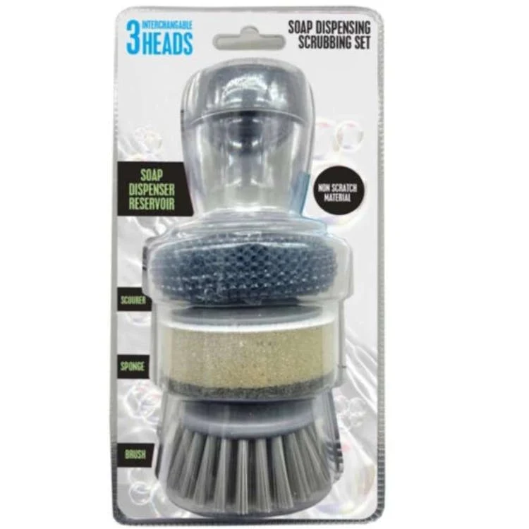 Dish Soap-Dispensing Scrub Brushes - 24 Pack 1
