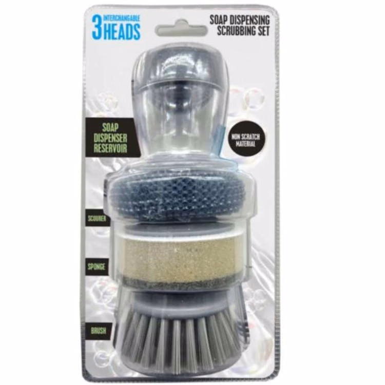 Dish Soap-Dispensing Scrub Brushes - 24 Pack