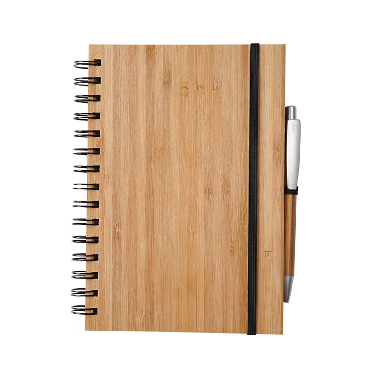 Natural Bamboo Board Cover Notebooks 1