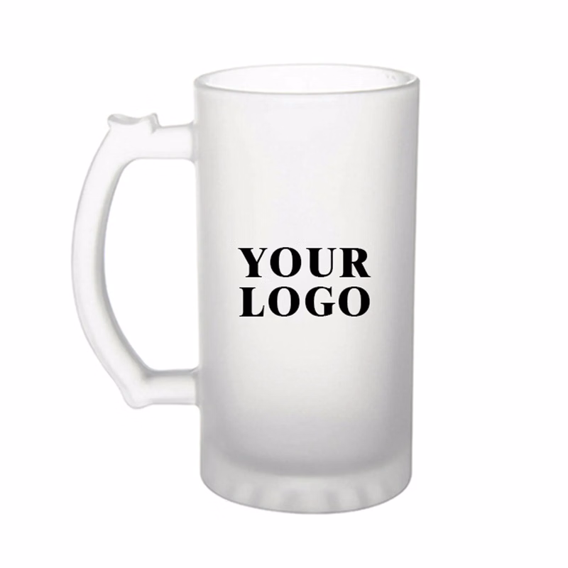 Large Capacity Frosted Glass Mug 16Oz