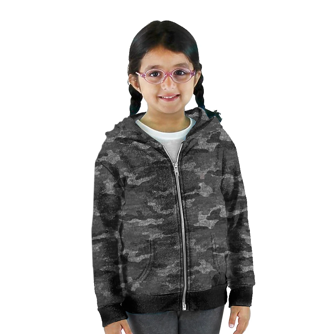 Toddler Triblend Full Zip Camo Hoody 1