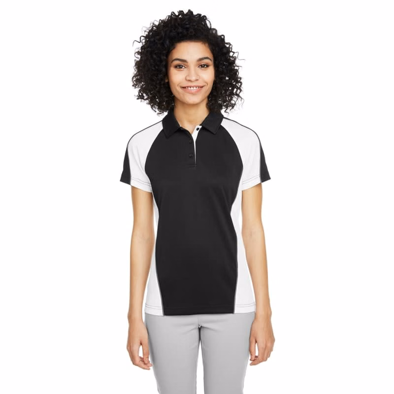 Harriton Ladies' Advantage Snag Protection Plus IL Colorblock Polo