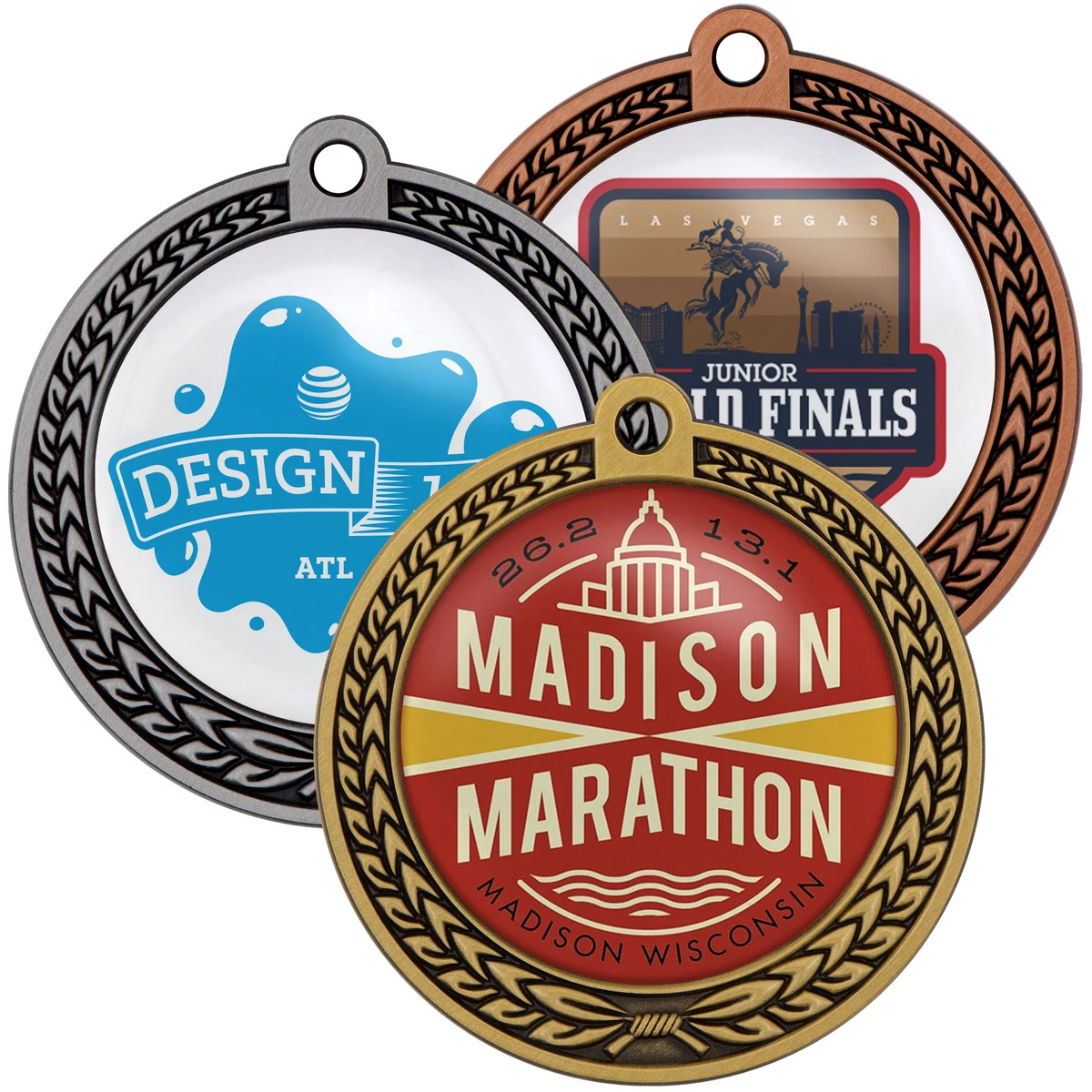 Speed Medal – 2.5" 3D Wreath 1