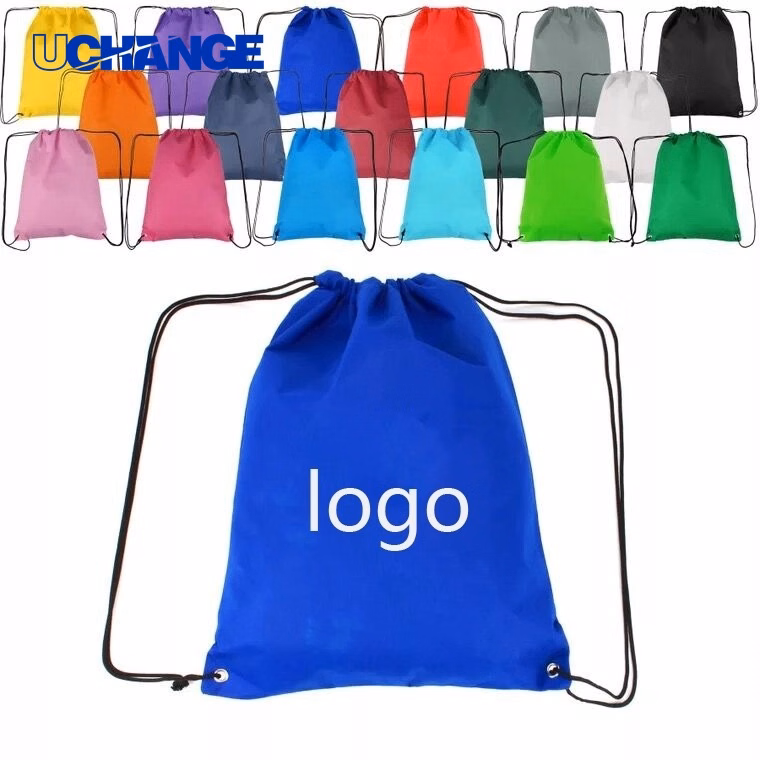 Non-Woven Drawstring Cinch Backpack Lightweight Promotional Carry