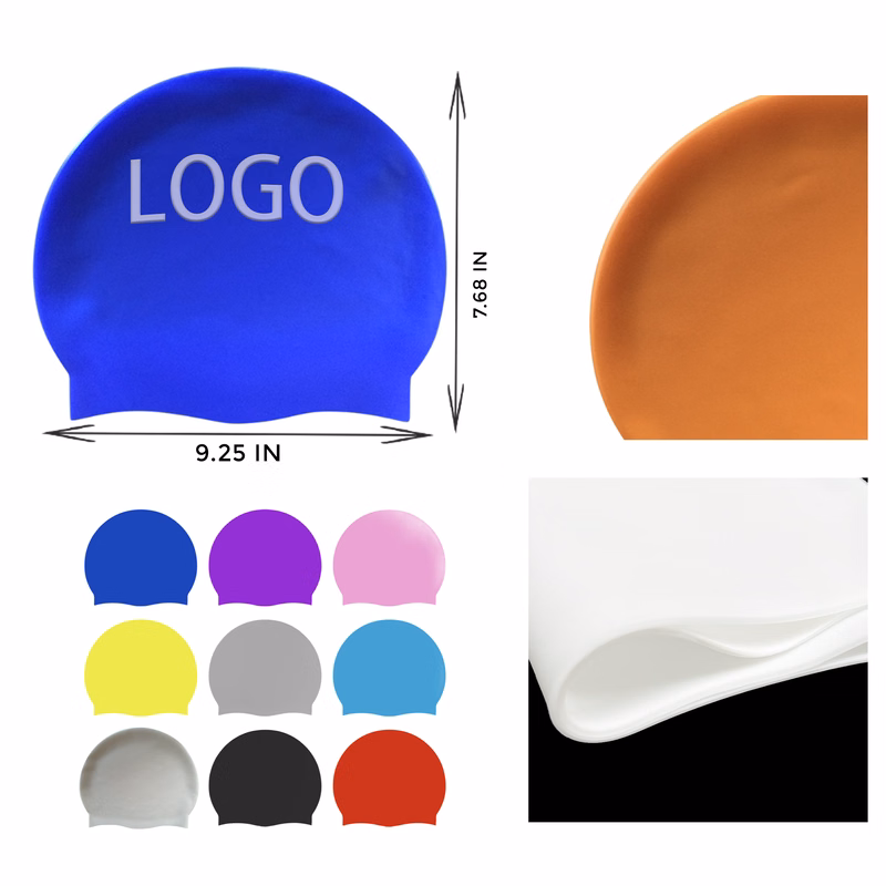 MOQ 50 PCS Comfortable Silicone Swimming Cap