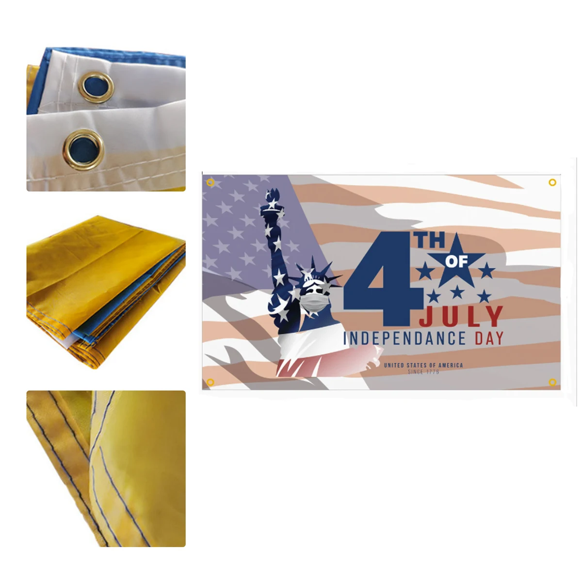 MOQ 50 New Amazon Independence Day Banner USA Flag 1