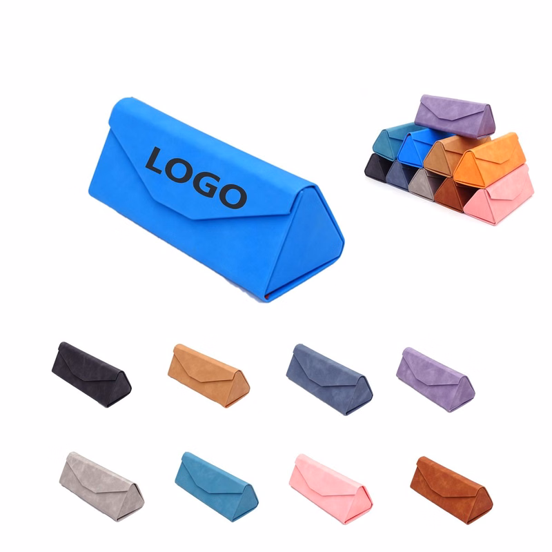 Folding Leather Glasses Case