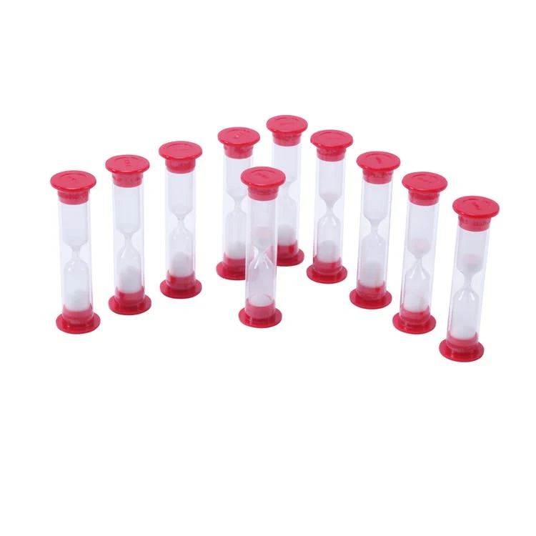 One Minute Sand Timers Hourglass Shape 10pk 1