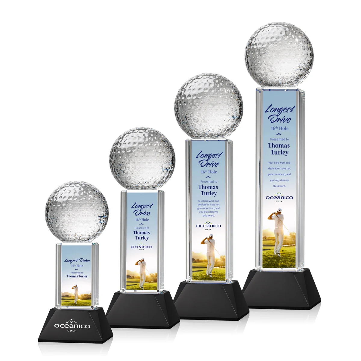 Golf Ball VividPrint™ Award on Stowe - Black 1