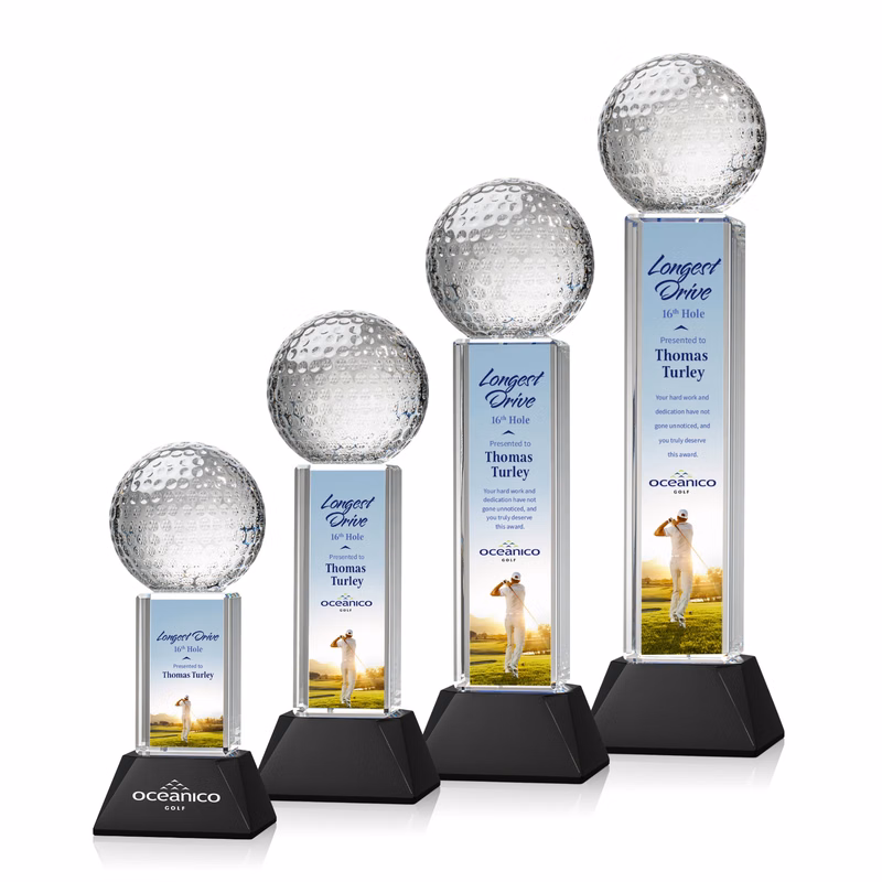 Golf Ball VividPrint™ Award on Stowe - Black