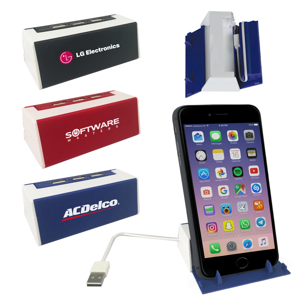 USB Hub & Cell Phone Stand 1