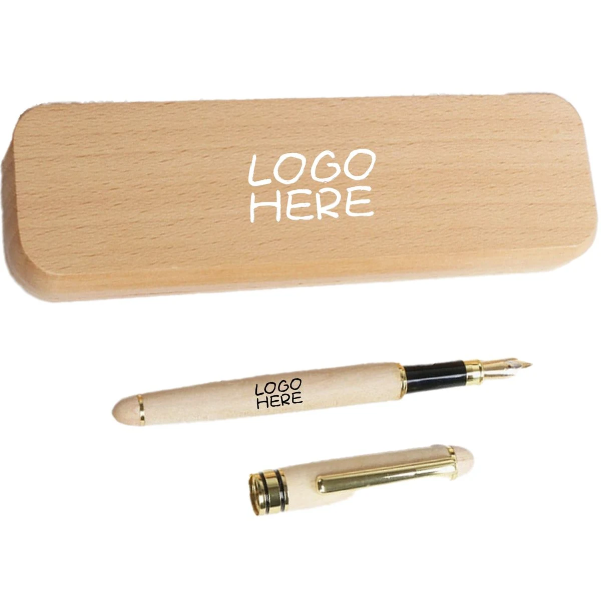 Maple Wood Writing Pen Set 1