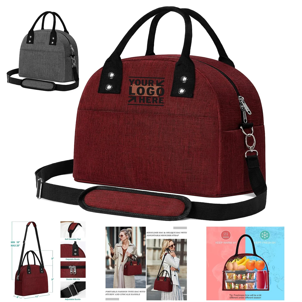 Reusable Cooler Insulated Lunch Bag 1