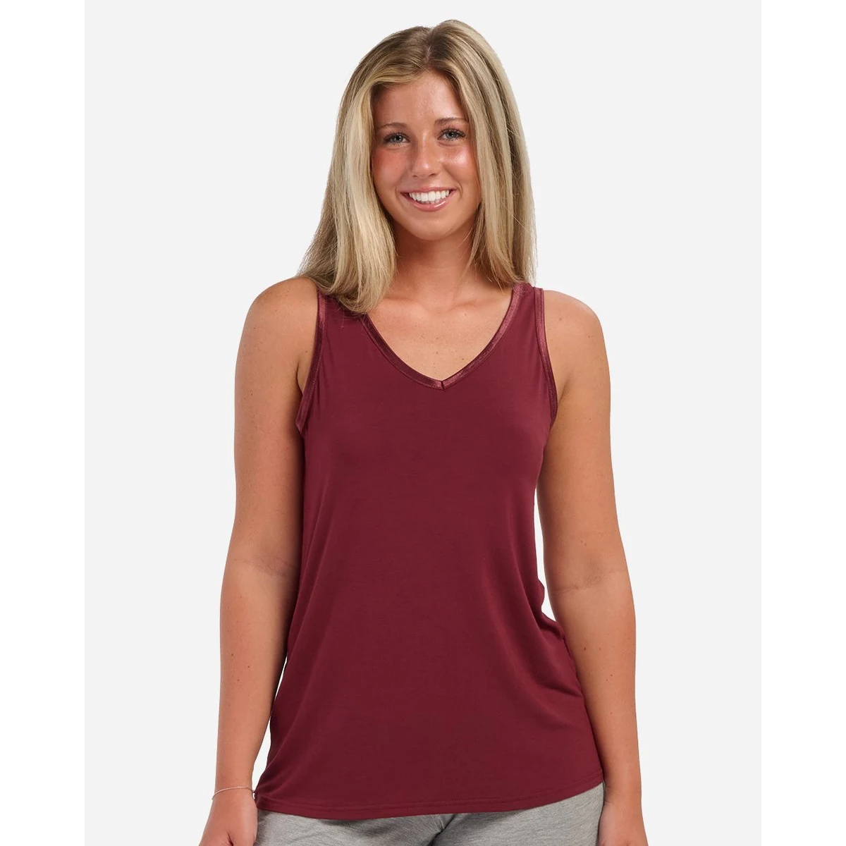 Women's Bamboo V-Neck Tank Top - BW2504 1