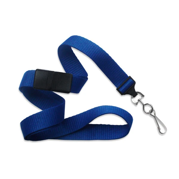 5/8" Blank Breakaway Lanyard w/Swivel Hook (Royal Blue) 1