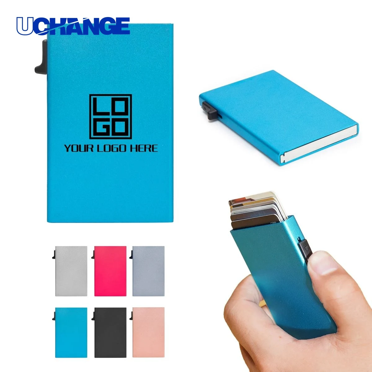 Pop-Up Aluminum Card Holder Organizer 1