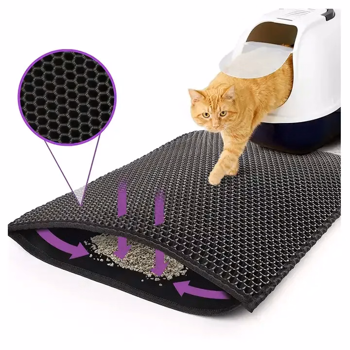 Foldable Protect Floor Cat Litter Mat