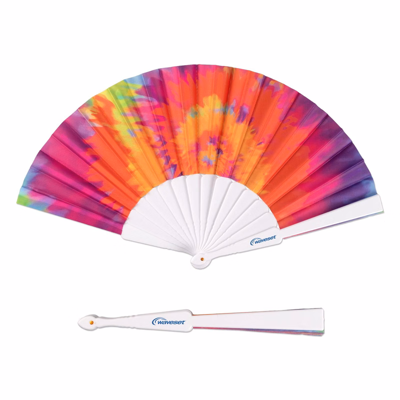 Tie-Dye Foldout Hand Fan