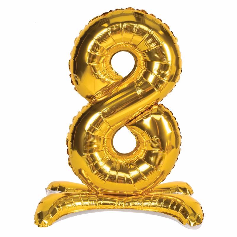 Self-Standing Balloon Number "8"
