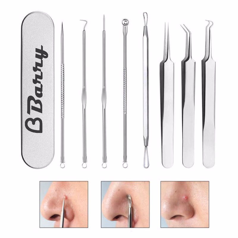 8 Pcs Acne Remover Needles Set