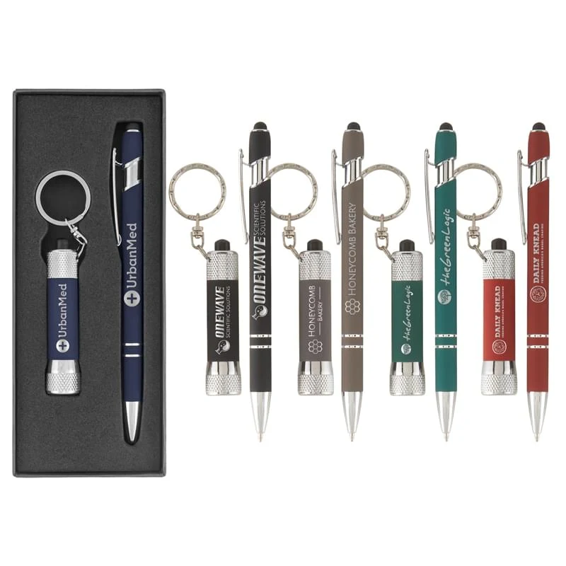 Ellipse & Chroma Softy - Metal Pen & Flashlight Gift Set 1