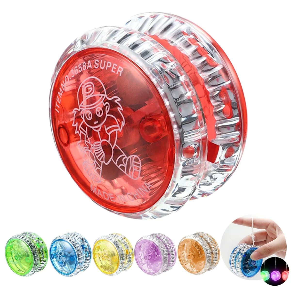 Responsive Bearing Ball Led Light Up Plastic Auto Return 1