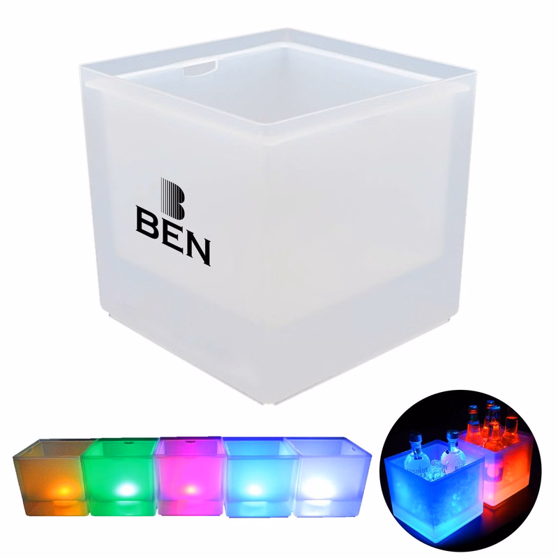 led colorful light ice bucket