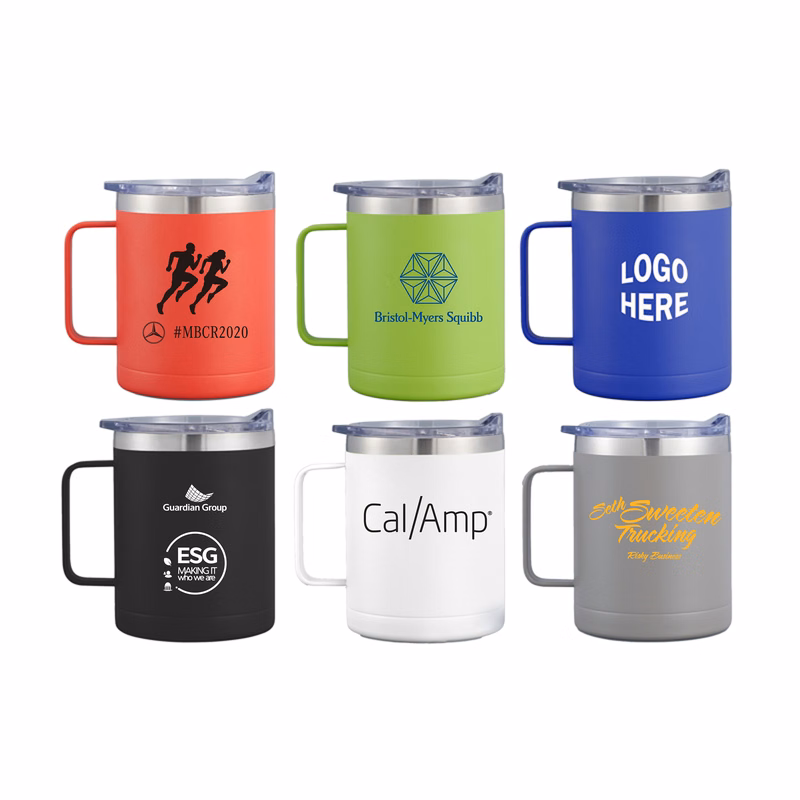 EdgeSip 14oz Vacuum Insulated Camping Mug with Handle