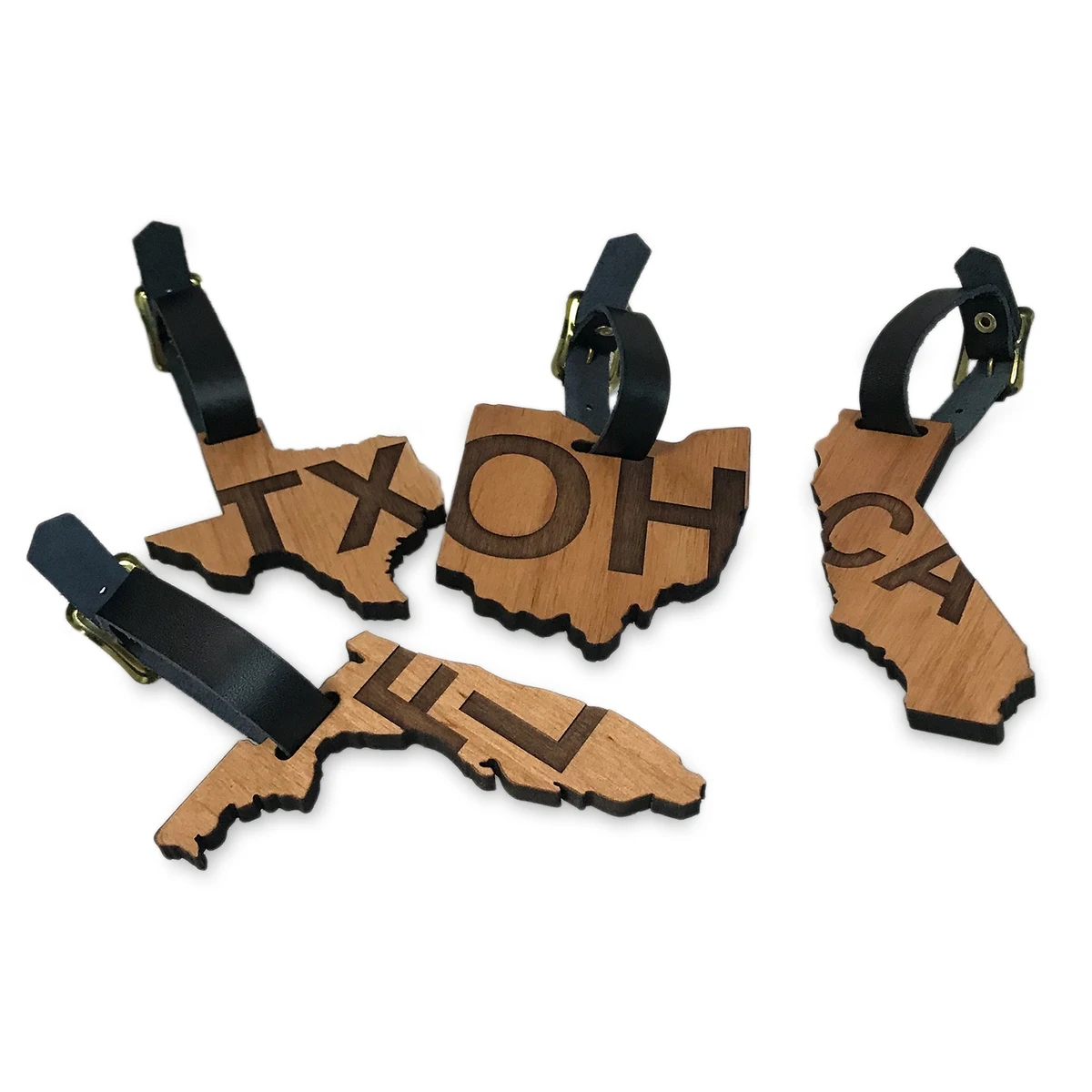 Wood State Bag Tag 1