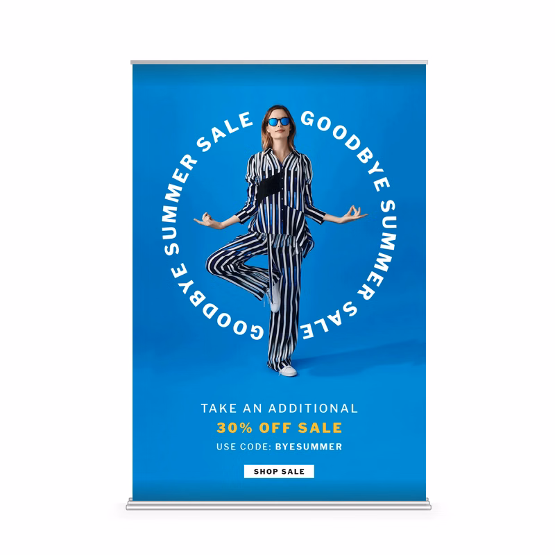 60" x 92" Wide Deluxe Retractable Banner Product Bundle/Kit