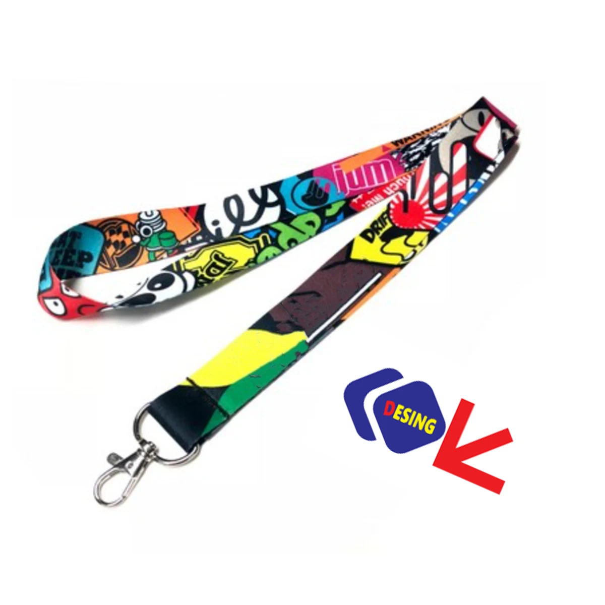 Nylon Full Color Custom Printed Lanyard 1