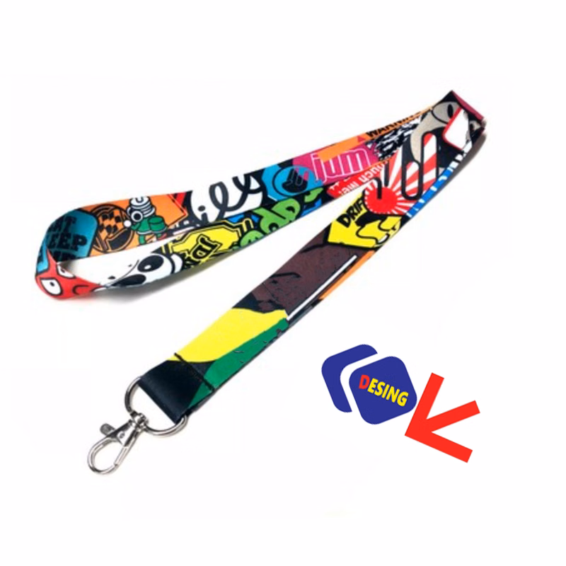 Nylon Full Color Custom Printed Lanyard