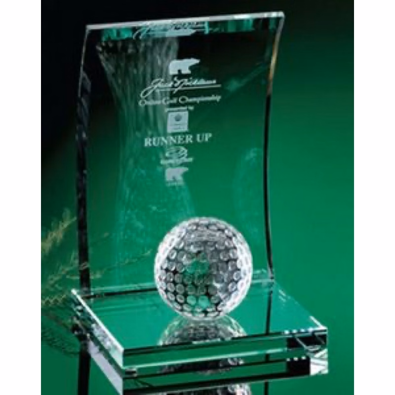 8" Arched Golf Award