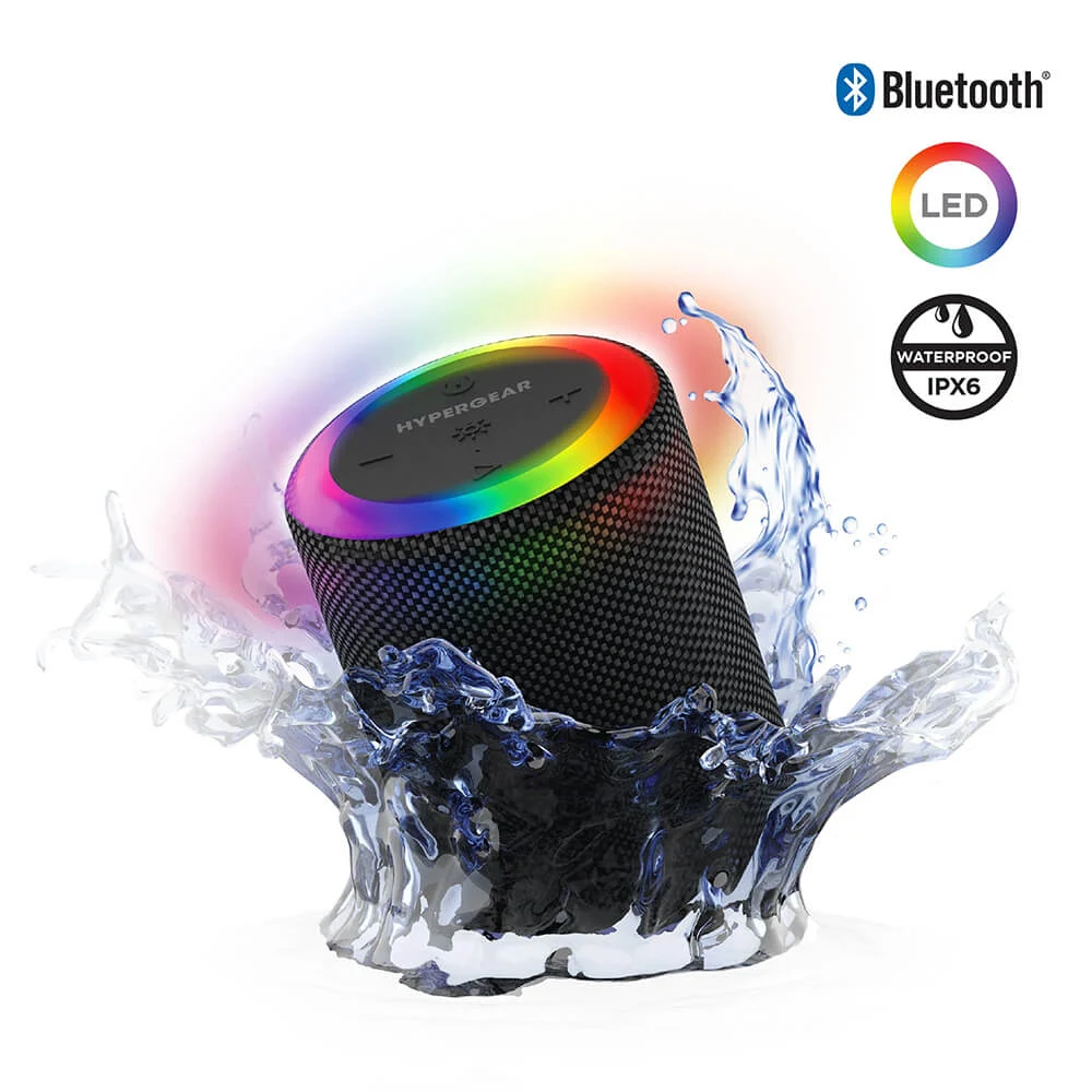 HyperGear Halo Waterproof LED Wireless Speaker 1