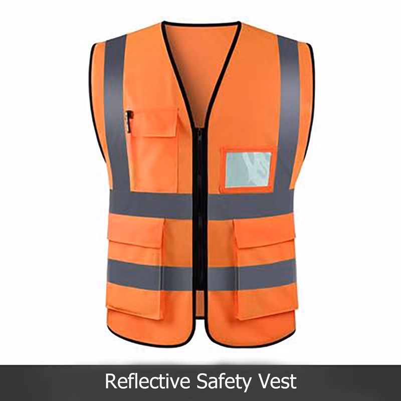 High Visibility Safety Vest with Pockets