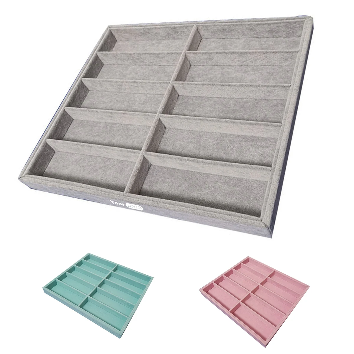 Fleece 10 Grid Glasses Storage Box 1