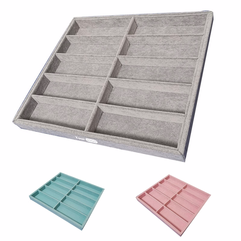 Fleece 10 Grid Glasses Storage Box