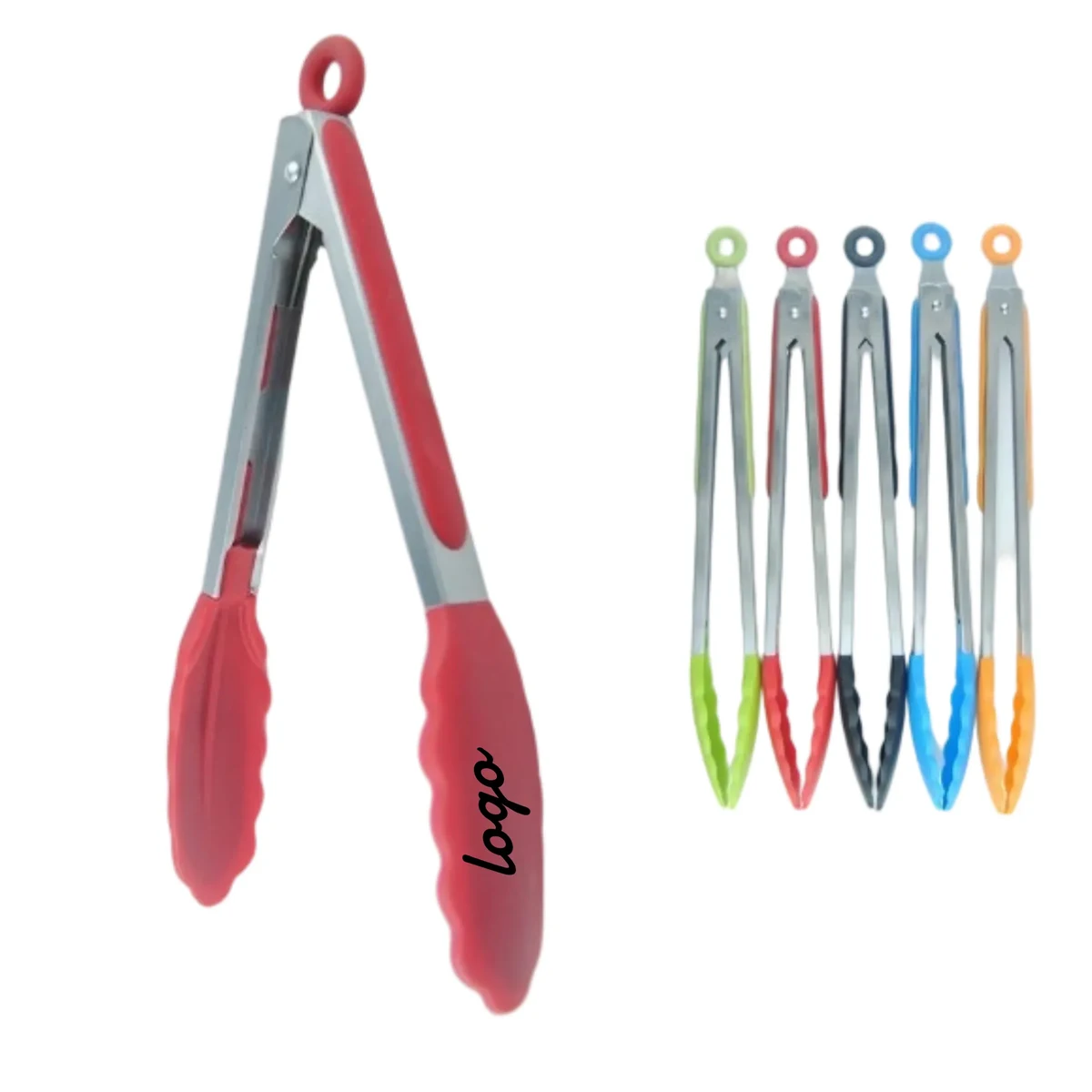 Colorful Stainless - steel Custom - Logo Kitchen Tongs 1