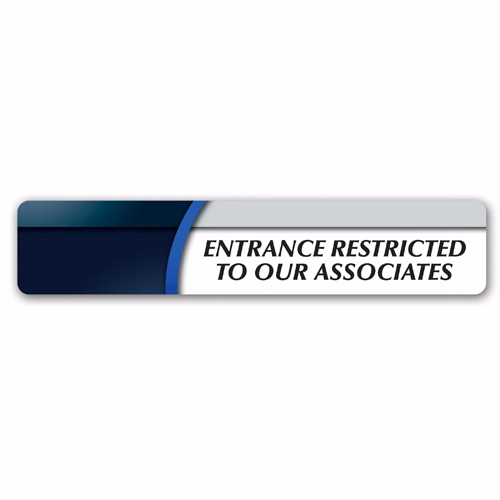 Sign - Small Rectangle w/Round Corners (2"x10")