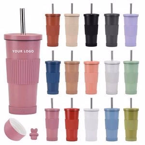 24oz Reusable Double Walled Insulated Water Bottle Tumbler